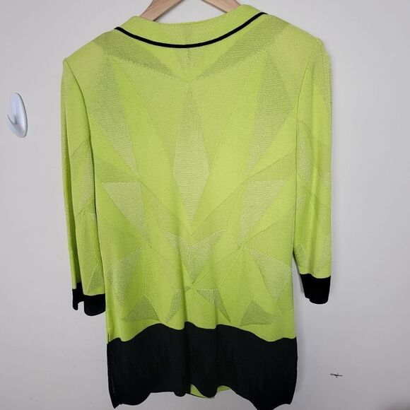 Ming Wang Women Small  Cardigan Sweater Shell Tank Twin Set 2-PC Green - Picture 3 of 4